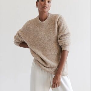 Jenni Kayne alpaca boucle cocoon crewneck